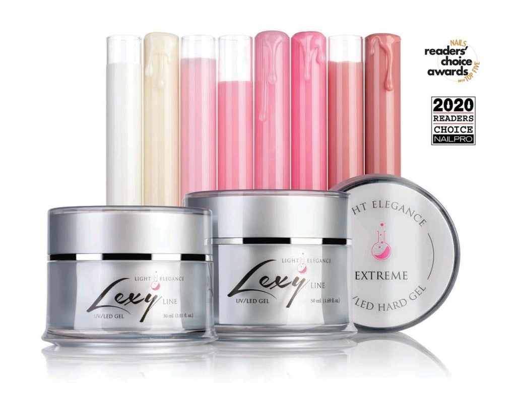 Hard gel Pink y Clear